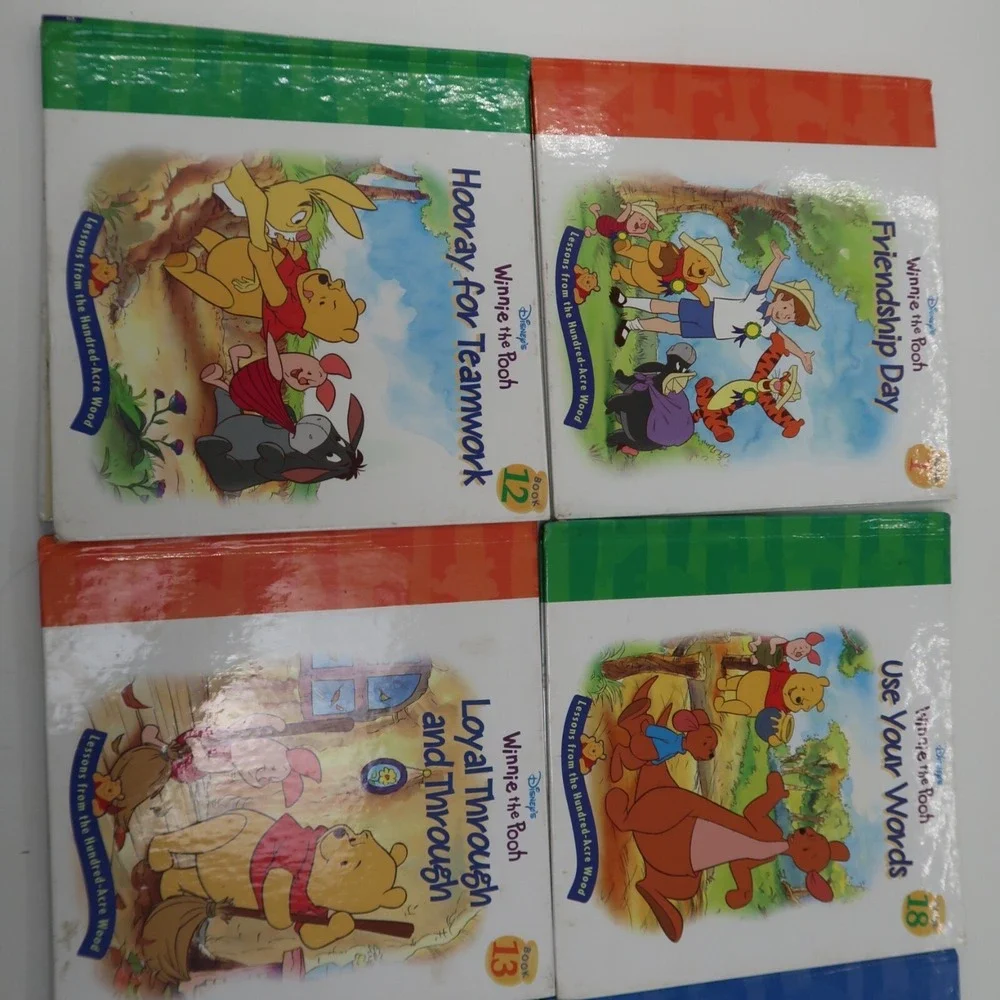 Lot of 8 Disney Winnie the Pooh Books Science Learning Hardcover 1,4,12,13,14,18